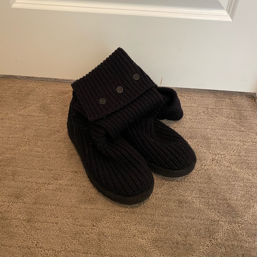 Ugg Knit Black Boots